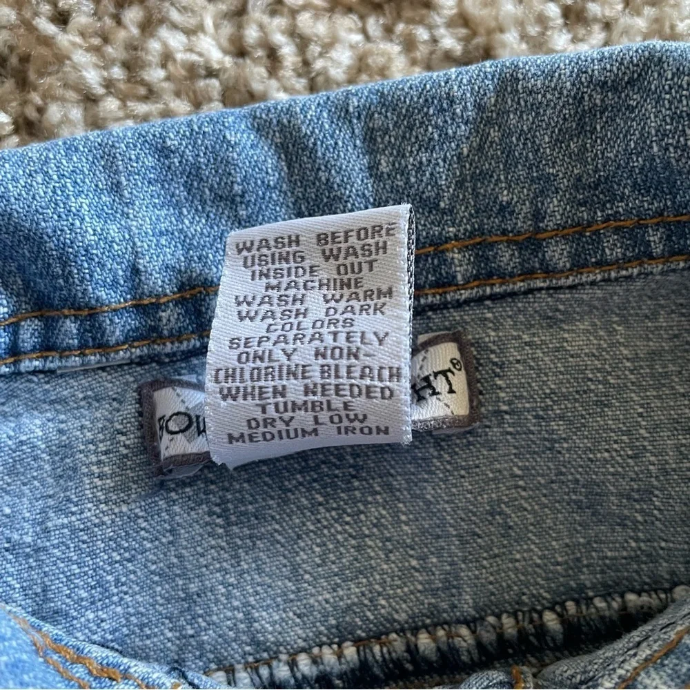 Bowen & Wright Denim Jacket Baby Girl Boy 12 Months Blue Cotton Vintage - Picture 16 of 16